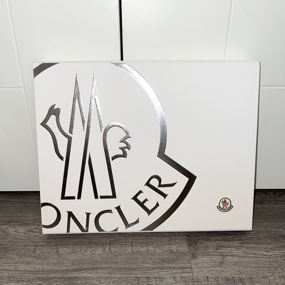 Authentic Moncler box with magnetic closure